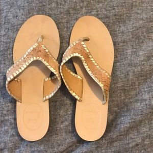 *Final markdown* Jack Rogers, gold and cork